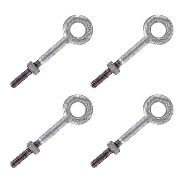 Eye Bolts - Galvanized Steel - 3/4" x 15" - 4 Pack