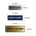 thumbnail image 6 of Signs ByLITA Standard Utility Closet Wall or Door Sign | Easy Installation | Office & Home Sign (Blue) - Small, 6 of 8