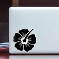 thumbnail image 3 of Hibiscus Decal Black Sticker Vinyl Rear Window Car Truck Laptop Flower Wall Water and Fade Resistant 4 Inches, 3 of 4
