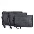 thumbnail image 4 of Bolso de mano para hombre, bolso tejido de cuero suave, bolso de mano para hombre, bolso casual sencillo para hombre, bolso de mano, bolso tipo sobre estilo coreano, 4 of 4