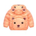 thumbnail image 6 of WIBACKER Winter Down Coats for Toddler Boys Girls Light Puffer Padded Jacket Bear Hoods Baby Outerwear, 6 of 13