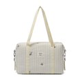 thumbnail image 1 of Bolso momia japonés y coreano, versión horizontal, gran capacidad, bolso para madre y bebé, bolso cruzado ligero y portátil con diseño floral para llevar al hombro, 1 of 5