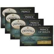 Twinings Tea, Black Tea, Prince Of Wales, 20 Count (Pack Of 4)