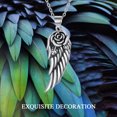 thumbnail image 5 of AOVEAO Angel Wing Necklace 925 Sterling Silver Pendant Necklaces Birthday Gifts Jewelry for Women Mom Daughter Wife, 5 of 9