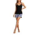 thumbnail image 2 of INSPIRE CHIC Women's Camisoles Sleeveless Pajamas Base Layer Spaghetti Straps Sleep V Neck Tank Tops XL 2packs Black, 2 of 6