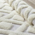 thumbnail image 7 of Modway Morsel Abstract Diamond Lattice 8x10 Shag Area Rug in Ivory and Light Gray, 7 of 7