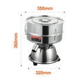 thumbnail image 3 of KFFKFF Electric Sifter Shaker, Stainless Steel, 45W, with Dual Mesh 12+80, Ideal for Flour, Mungbean, and Rice, Automatic Powder Sieving Machine for Kitchen Countertops, 3 of 9