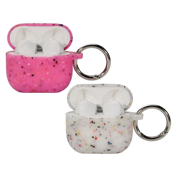 GJX 2Pcs Case for Airpods 4,High-Quality Silicone Soft Shell Protection Cover for Airpods 4 Case,360-Degree Protection Protective Case Cover for Apple Airpods 4,Color Mixing1