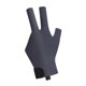 thumbnail image 2 of Guante de billar de 3 dedos para mujer y hombre, accesorio de juego informal, portátil y antideslizante. Gris negro izquierdo S, 2 of 9