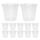 thumbnail image 1 of 40 macetas redondas transparentes para vivero con orificios de drenaje para orquídeas, de plástico transparente, para jardinería interior y exterior, de 7,6 cm, 1 of 8