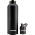 thumbnail image 3 of 25 OZ Hydro Double Wall Flask Stainless Steel Water Bottle, Bite Valve Top, Vacuum Insulated, Sweat Proof, Leak Proof Sports Thermos. Standard Mouth 25oz, BPA-Free, Keep Cold 24 Hours (black)10pc, 3 of 5