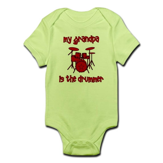CafePress - My Grandpa Is The Drummer Infant Bodysuit - Baby Light Bodysuit