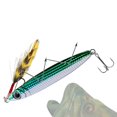 thumbnail image 3 of 10PC BIQIANWO Fishing Lures Iron Plate Scale Pattern Fishing Red Silver Gold Green White Black Realistic actions baits, 3 of 9