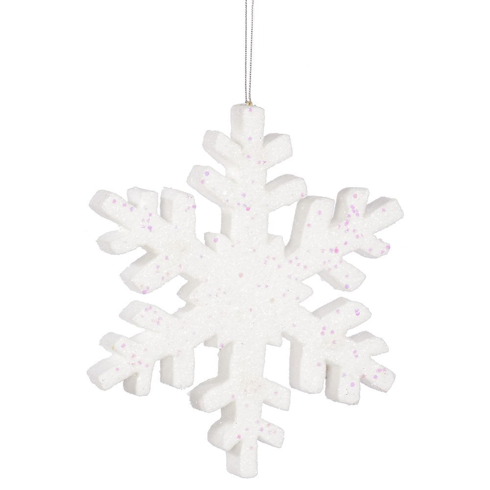 Vickerman 12" Champagne Outdoor Glitter Snowflake L134511 