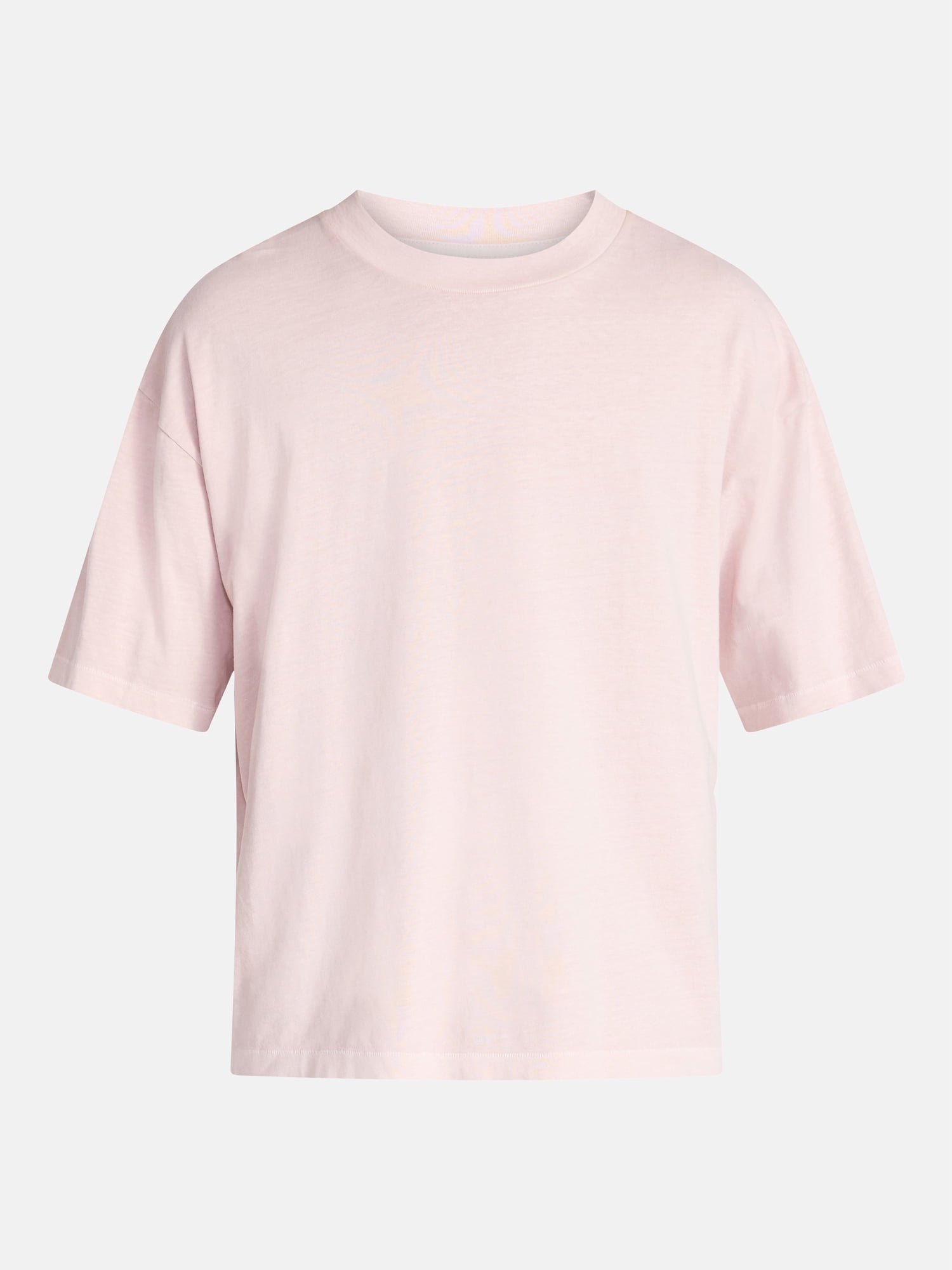 No Boundaries Cotton Oversized Cropped Tee with Short Sleeves, Men's and Big Men's XS-5XL