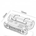 thumbnail image 4 of Clip LED en Las Luces de La Tapa Manos Libres Sombrero Luz 180  degree Rotación Ajustable Tapa Linterna Linterna Clip de Faro para Viajar Noche Fuera Lectur Cálido Rojo, 4 of 8