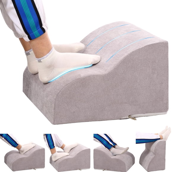 Reposapiés OpyTikar 40 x 40 x 25 cm de 3 niveles, lavable, gris