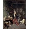thumbnail image 2 of Fedotov, Pavel Andreevic 26x32 Black Ornate Wood Framed with Double Matting Museum Art Print Titled - Breakfast of The Aristocrat, 2 of 4
