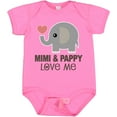 thumbnail image 3 of Inktastic Mimi and Pappy Love Me Elephant Boys or Girls Baby Bodysuit, 3 of 5