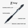 thumbnail image 3 of Z-Grip Retractable Ballpoint Pen, 1.0mm, Medium Tip, Black Ink, 18-Count, 3 of 6