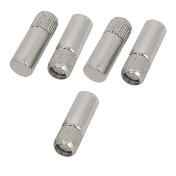 Unique Bargains Wood Glass Furniture Shelf Stainless Steel Support Holder Pins 8mm Dia 5Pcs