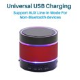 thumbnail image 3 of 7 Colors LED Light Bluetooth LED bluetooth Speaker Wireless Portable Surround bluetooth speaker Stereo Sound Waterproof Speaker, Red, 3 of 7