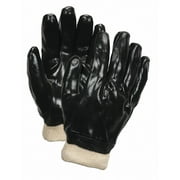 Mcr Safety Gloves,PVC,L,10 in. L,Interlock,PK12 6100