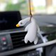 thumbnail image 2 of Colgante de coche, accesorio para colgar espejo retrovisor, diseño creativo de pato asado con cuello torcido en columpio, decoración de coche en miniatura, 2 of 4