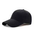 thumbnail image 1 of Solid Color Baseball Cap Simple Fashion Peaked Cap Adjustable Sun Hat (black), 1 of 5