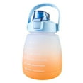 thumbnail image 3 of Portable Water Bottle BPA-Free 1400ML Drinking Bottle with Time Markings, 3 of 7