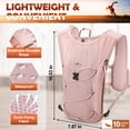 thumbnail image 4 of Chaleco de hidratación RAINSMORE Running con petaca blanda de 500 ml, color rosa, 4 of 8