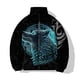 thumbnail image 2 of Abrigo de invierno para hombre, ropa de algodón holgada a la moda, parka para hombre, chaquetas para hombre, abrigos con estampado de lobo y león nocturno para hombre, abrigos para el frío, 2 of 5