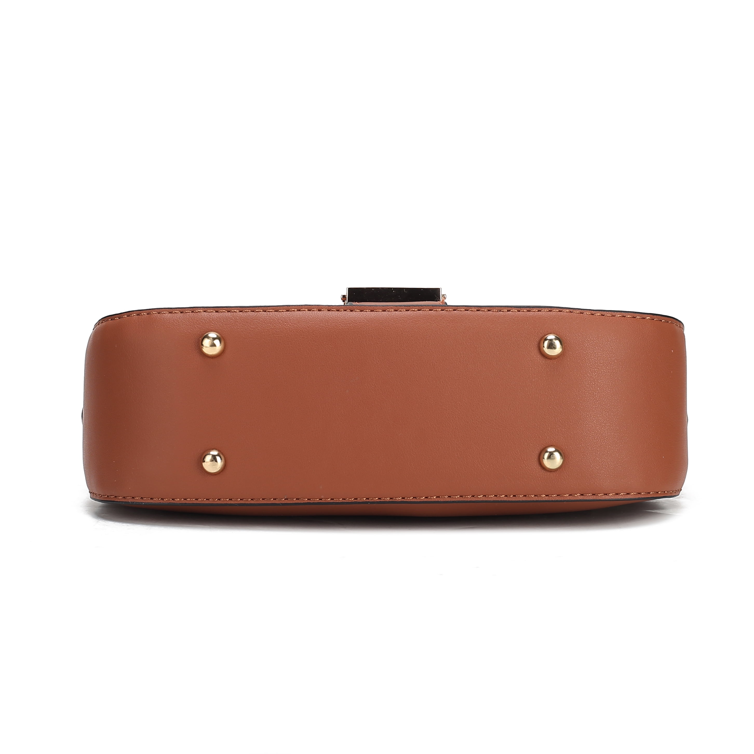 MKF Collection Londyn Vegan Leather Women's Shoulder Bag, Trendy Crossbody Purse Handbag by Mia K - Taupe MKF Collection Londyn Vegan Leather Women's Shoulder Bag, Trendy Crossbody Purse Handbag by Mia K - Taupe