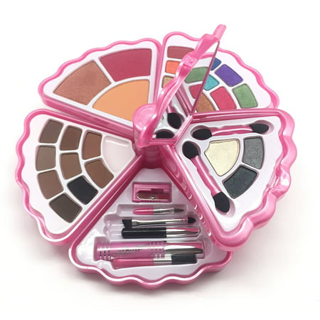 BR- All in one Makeup Set - Eyeshadows, Blush, Lip gloss Mascara and Wax (Shell, Light Pink)  BR Be the first to review this
