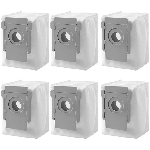 HLONK 6 Pack For iRobot Roomba i3 i7 E5 E6 S9 Vacuum Clean Base Dirt Disposal Bags Set