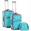 Travelers Club 3-Piece Luggage Set, Turquoise
