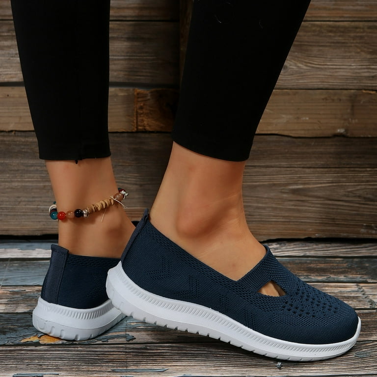 GUOBIOZIY Womens Slip on Walking Shoes Non Slip Running Shoes