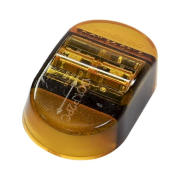 Tecniq New OEM S14 Amber PCP2 Stud Mount Marker Light Amber Lens 6" Pigtail, S14-AAS0-1