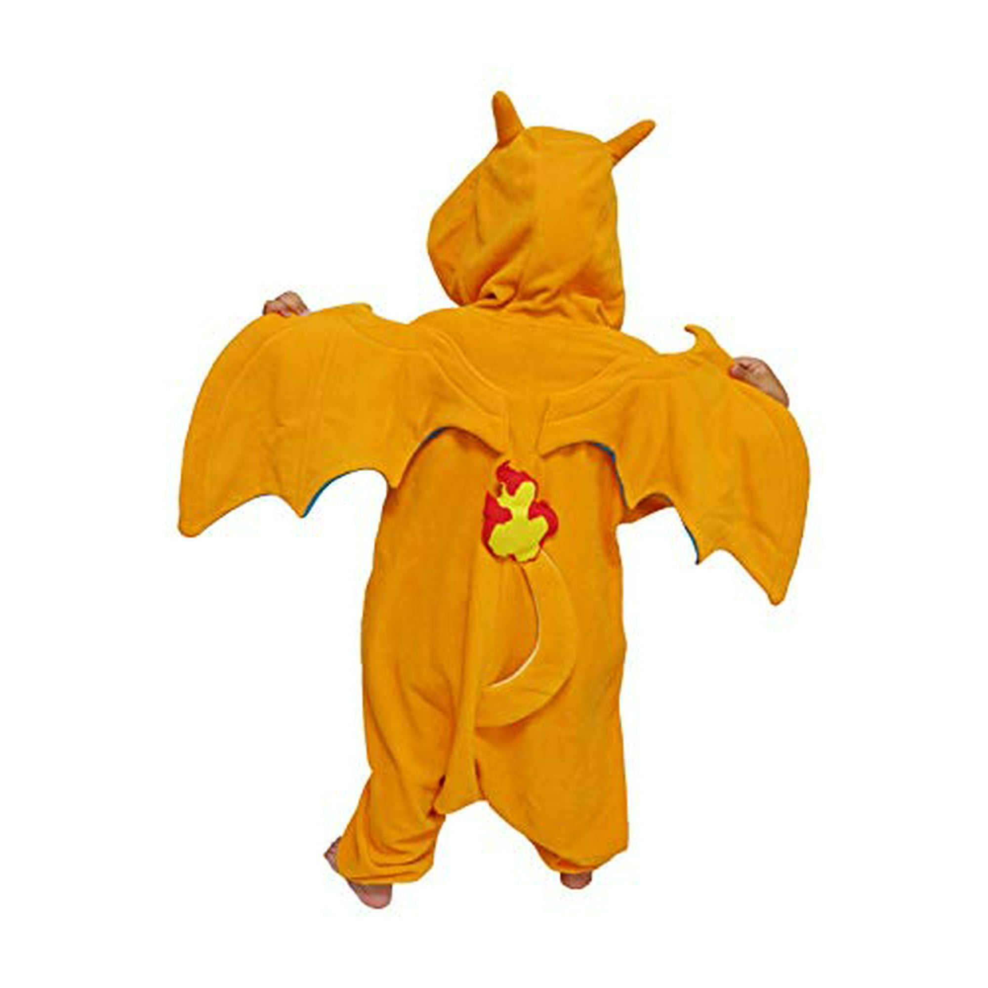 SAZAC Kigurumi Pokemon Charizard Onesie Jumpsuit Halloween Costume Kids Size 5 9 Year Old Orange Walmart