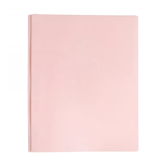 CCOCC Plastic Folder Pink,Two Pocket Folders,1 Pack Two Pocket Folders with Prongs,2 Pocket 3 Prong Folders Designed for Office and Classroom,Letter Size,Assorted 5 Colors