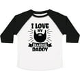 thumbnail image 3 of Inktastic I Love My Bearded Daddy with Beard Silhouette Boys or Girls Toddler T-Shirt, 3 of 5