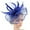 Dark Blue, variant on LEKODE Head Piece for Women Fashion Hats for Women Women's Fascinators Feather Headband Party Hats Women Hats Fashion Tea Party Fascinators for Women Beige One Size