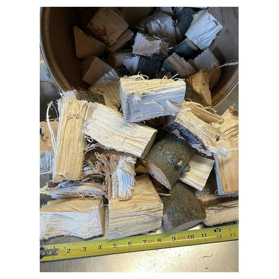 Hickory Wood Chunks for Smoking BBQ - 5  lbs - Real Wood Flavor for Grilling, Cooking, & Smokers - 3-4" Chunks for Authentic Smoke Taste