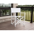thumbnail image 3 of Studio Aluminum Folding Director's Chair - White, 3 of 7