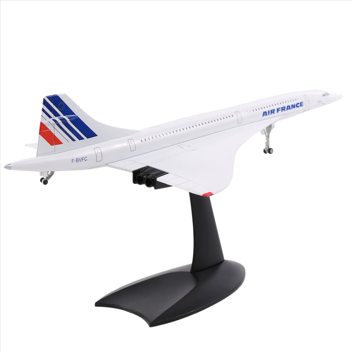 1/200 Concorde Supersonic Passenger Aircraft Air France Airways Model for Static Display Collection