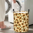 thumbnail image 4 of Lsque Autumn Sunflowers pattern Laundry Hamper Basket, Tall Woven Rope Hamper Basket for Clothes, Lightweight Storage Basket, Collapsible Waterproof-Medium, 4 of 8