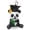 White & Black, variant on Resin Koala Bear - Class of 2025 Year to Remember Locket Charm Necklace, 19+2" Extender