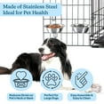 thumbnail image 3 of PETMAKER Set of 2 Stainless-Steel Hanging Dog Bowls - 48oz Each, 3 of 7