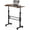 Wood Rustic, variant on Small Standing Desk Adjustable Height, Mobile Stand Up Desk with Wheels, 32 Inch Portable Rolling Desks Conference Room Tables for Walking Pad Treadmill Wood Rustic