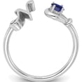 thumbnail image 2 of 10K White Gold 10Kw Letter N With Birthstone Ring (Size 7) Made In United States 10xnr81nw, 2 of 5